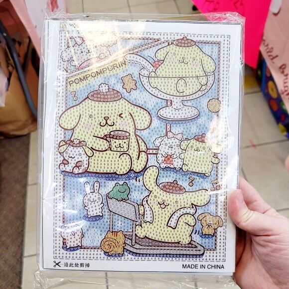 Brand New DIY Pompompurin Diamond Beads Art With Frame - Picture 2 of 8